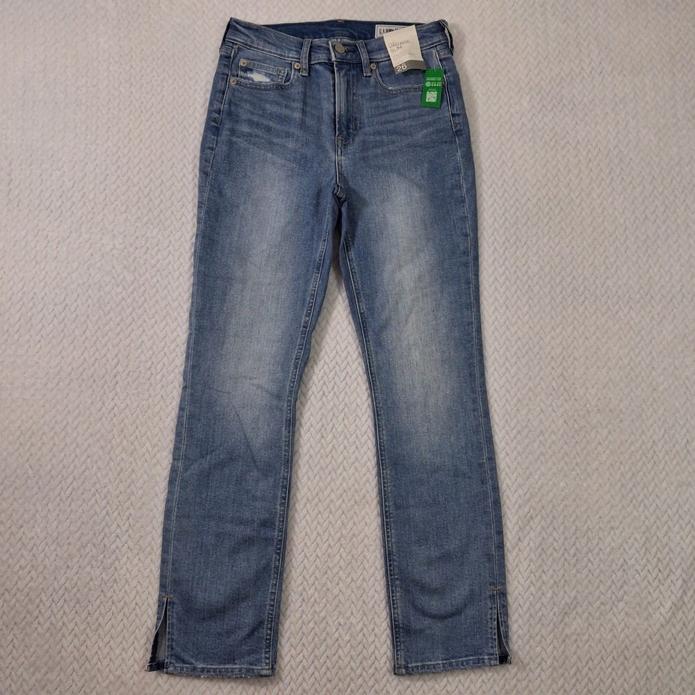 Gap Vintage Slim Jeans Womens 26/2 Blue
